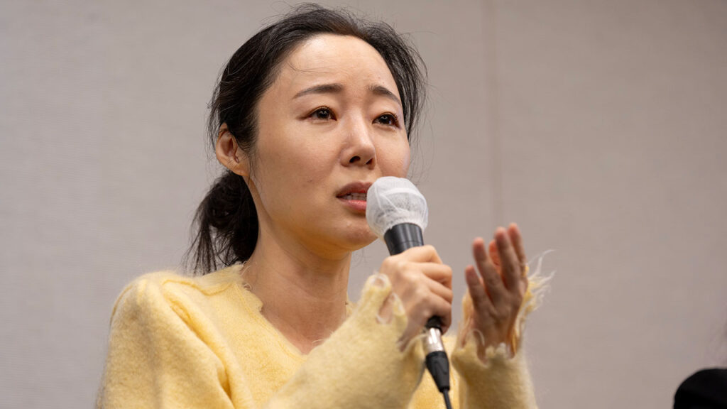 ミン・ヒジン代表の記者会見(MBCニュース)